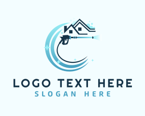 Cleaning Services - House Pressure Washer logo design