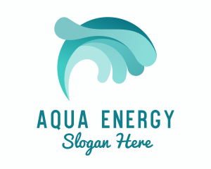 Hydropower - Hydro Ocean Wave logo design