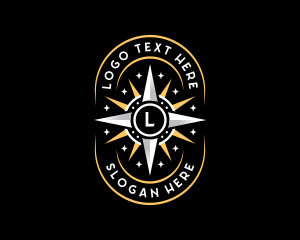 Star - Sun Star Compass logo design