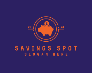 Piggy Coin Savings logo design