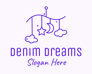 Purple Baby Decoration logo design