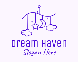 Purple Baby Decoration logo design