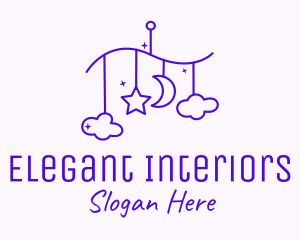 Purple Baby Decoration logo design