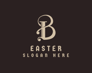 Commercial - Gothic Calligraphy Letter B logo design