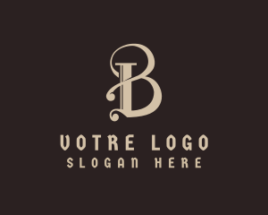 Regal - Gothic Calligraphy Letter B logo design