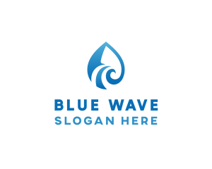 Blue Waves Beach Resort logo design