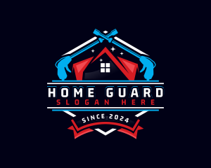 Caretaker - House Power Wash Cleaning logo design