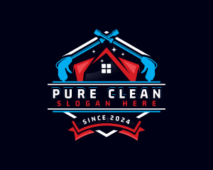 House Power Wash Cleaning logo design