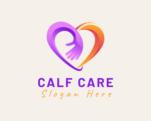 Community Hand Heart Care logo design