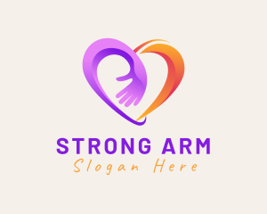 Arm - Community Hand Heart Care logo design