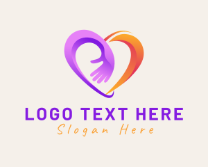 Health Care - Community Hand Heart Care logo design