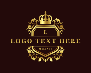 Exclusive - Deluxe Shield Crown logo design