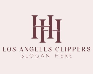 Boutique Letter HH Monogram Logo