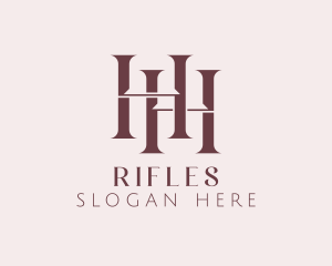 Boutique Letter HH Monogram Logo