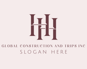 Event Styling - Boutique Letter HH Monogram logo design