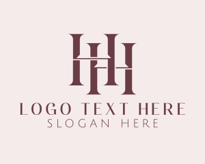 Double Letter H Boutique Logo