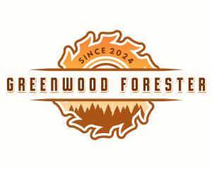 Carpentry Woodwork Sawmill logo design