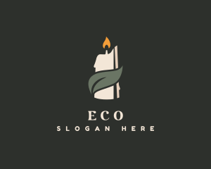 Herbal - Spa Organic Candle logo design