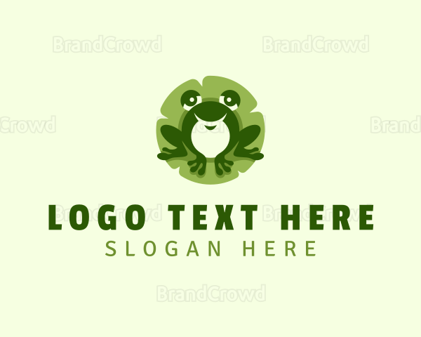 Amphibian Frog Pet Logo