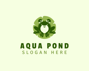 Pond - Amphibian Frog Pet logo design