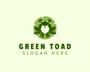 Toad - Amphibian Frog Pet logo design