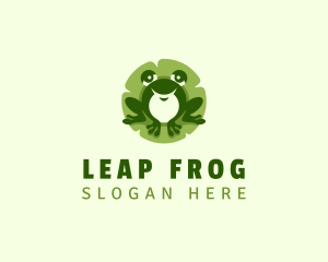 Frog - Amphibian Frog Pet logo design