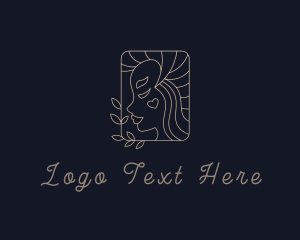 Dermatology - Gold Female Beauty logo design