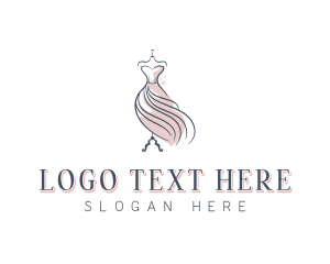 Modeling - Fashion Designer Gown logo design