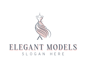 Modeling - Fashion Designer Gown logo design