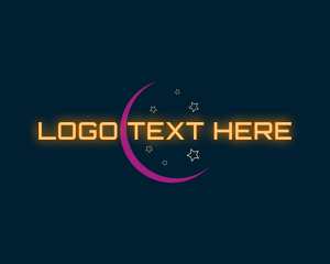 Space - Moon Star Fortune Teller logo design