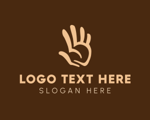 Palm Reading - Hand Craft Charity logo design