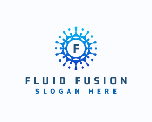 Liquid Water Splash logo design