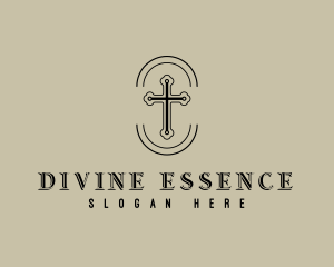 Sacred - Sacred Cross Religion logo design