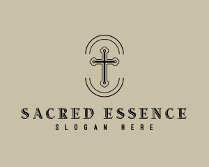 Sacred Cross Religion logo design