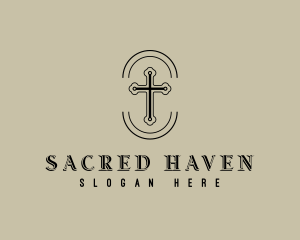 Sacred Cross Religion logo design