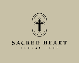 Sacred Cross Religion logo design