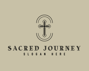 Sacred Cross Religion logo design