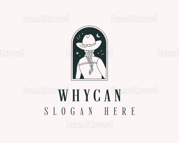 Cowgirl Western Fashion Logo