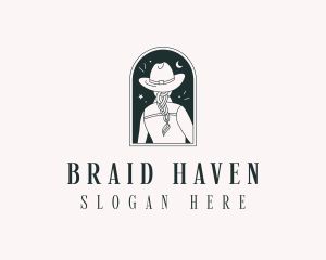 Cowgirl Western Fashion logo design