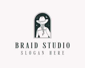 Braid - Cowgirl Western Fashion logo design