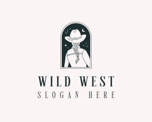 Cowgirl Western Fashion logo design