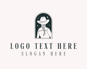 Saloon - Cowgirl Western Fashion logo design