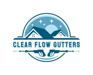 Roof Gutter Cleaning logo design