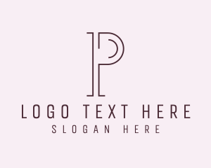 Instagram - Jewelry Fashion Letter P logo design