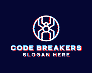Hacking - Spider Letter X Gaming logo design