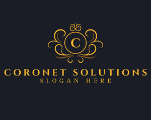 Elegant Crown Monarchy logo design