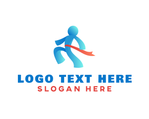 Jogging - Runner Sports Athlete logo design