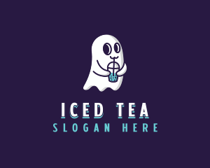 Ghost Bubble Tea logo design