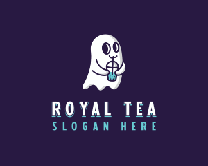 Ghost Bubble Tea logo design