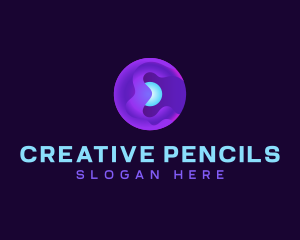 Pearl Digital Sphere logo design